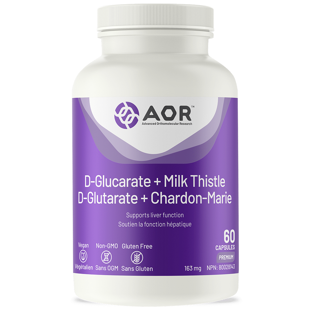 AOR D GLUCARATE & MILK THISTLE 60 Capsules